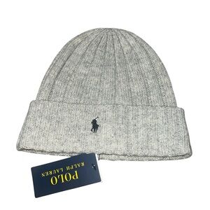 Polo by Ralph Lauren Gray Ribbed Beanie